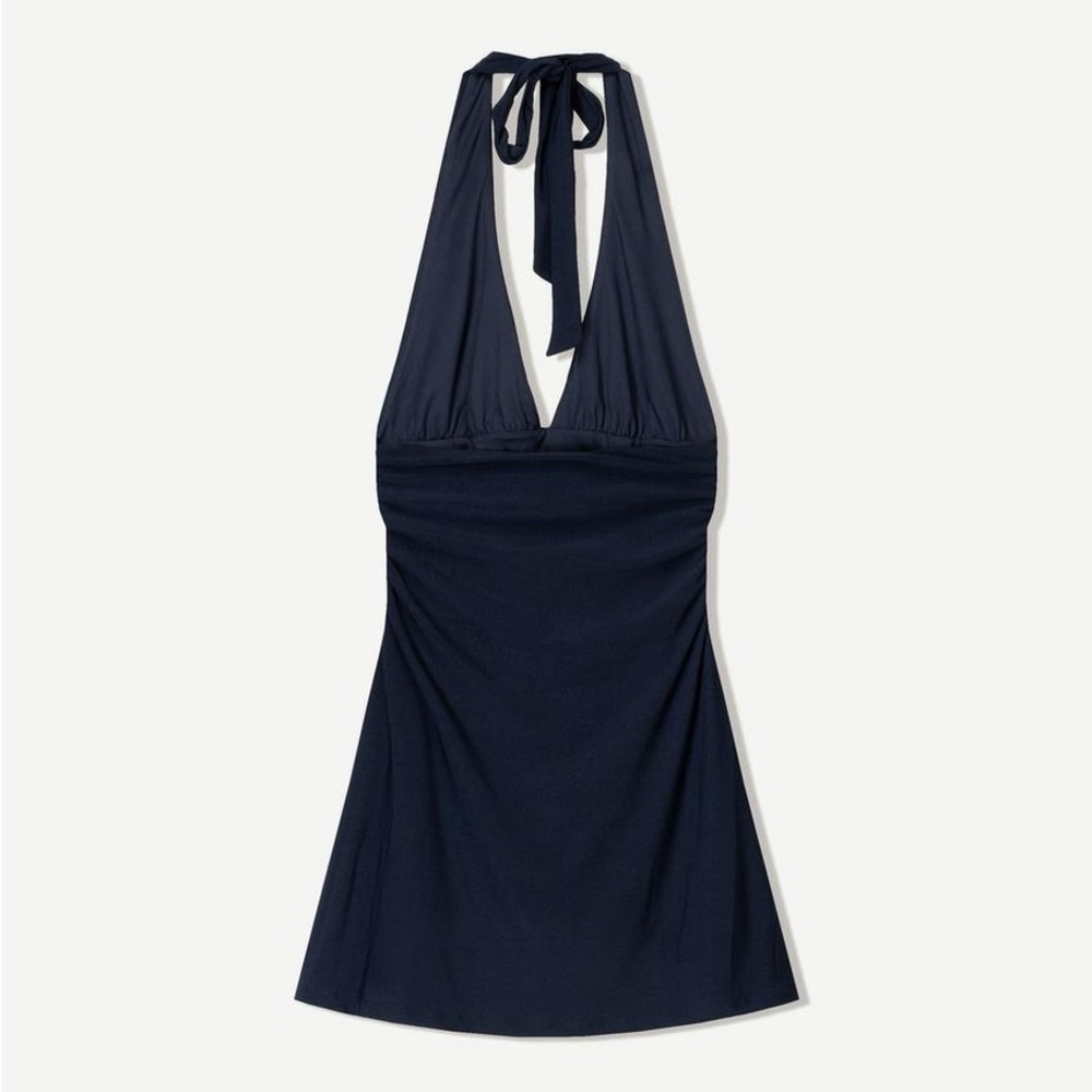 Bershka navy Halter Mini Dress - Picture 4 of 9
